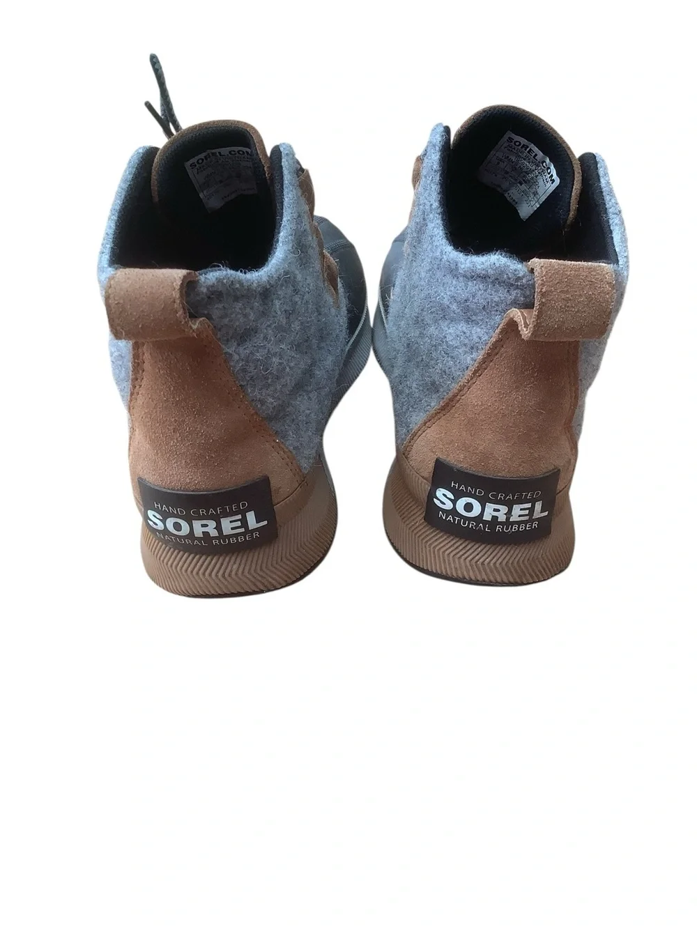 Sorel Out ’N About Classic III Plus  Felt Suede Duck Boots Women’s 9 Gray Brown